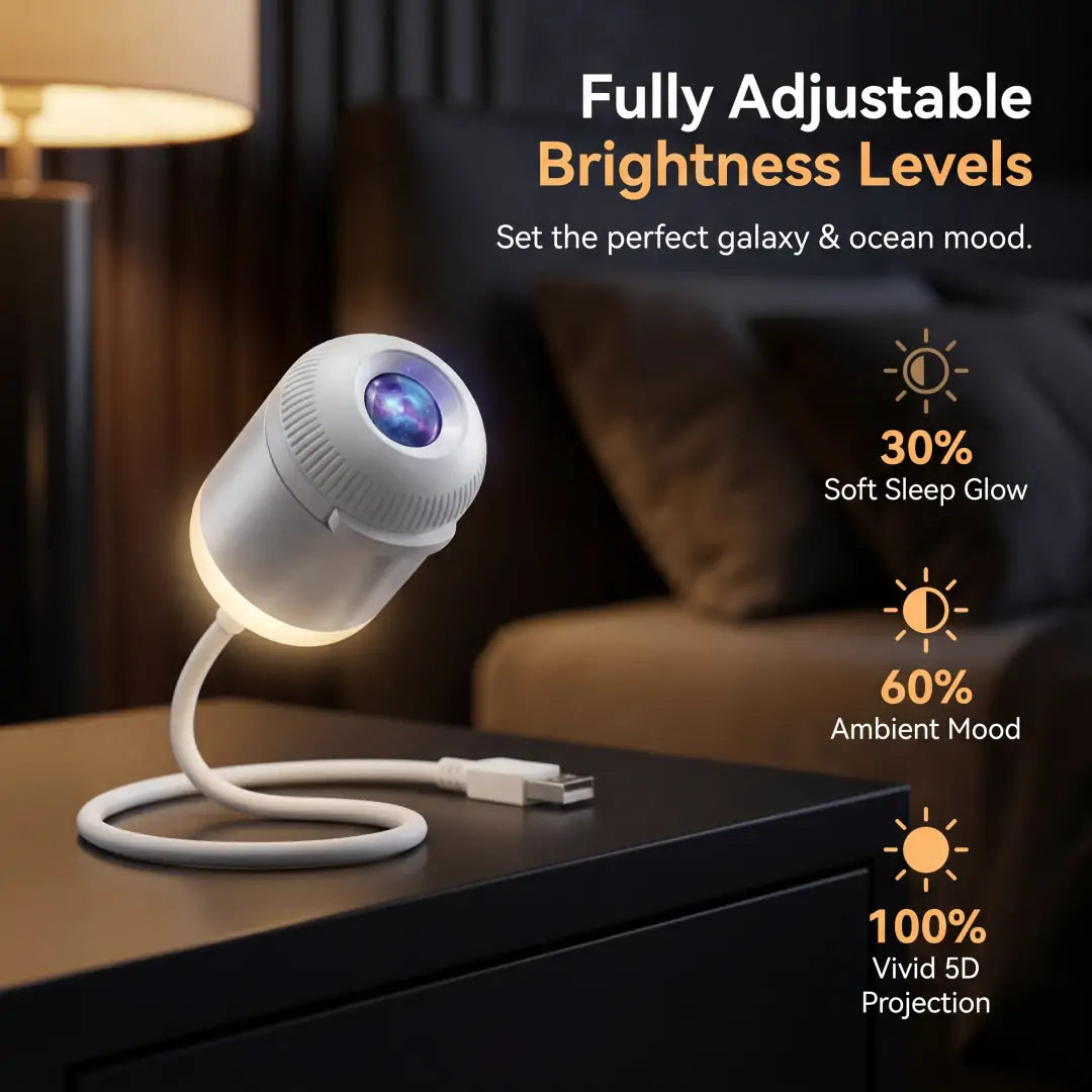🌌BVJ® 💡5D Mini Star Projector — Dynamic Galaxy Lighting for Bedrooms, Cars & Relaxing Nights🔥